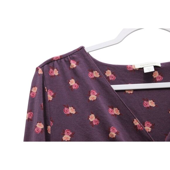 Garnet Hill Baby Doll Dress Size Small Floral Boho Preppy Casual Stretch - Picture 3 of 12